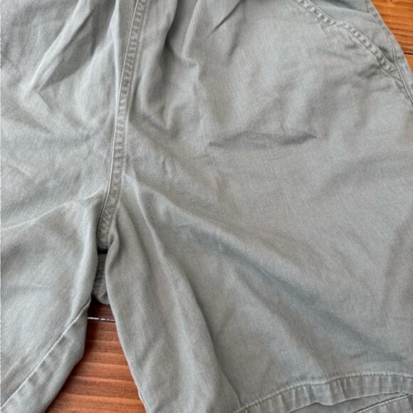Kids Olive Green Elastic Waist Shorts - Picture 8 of 9